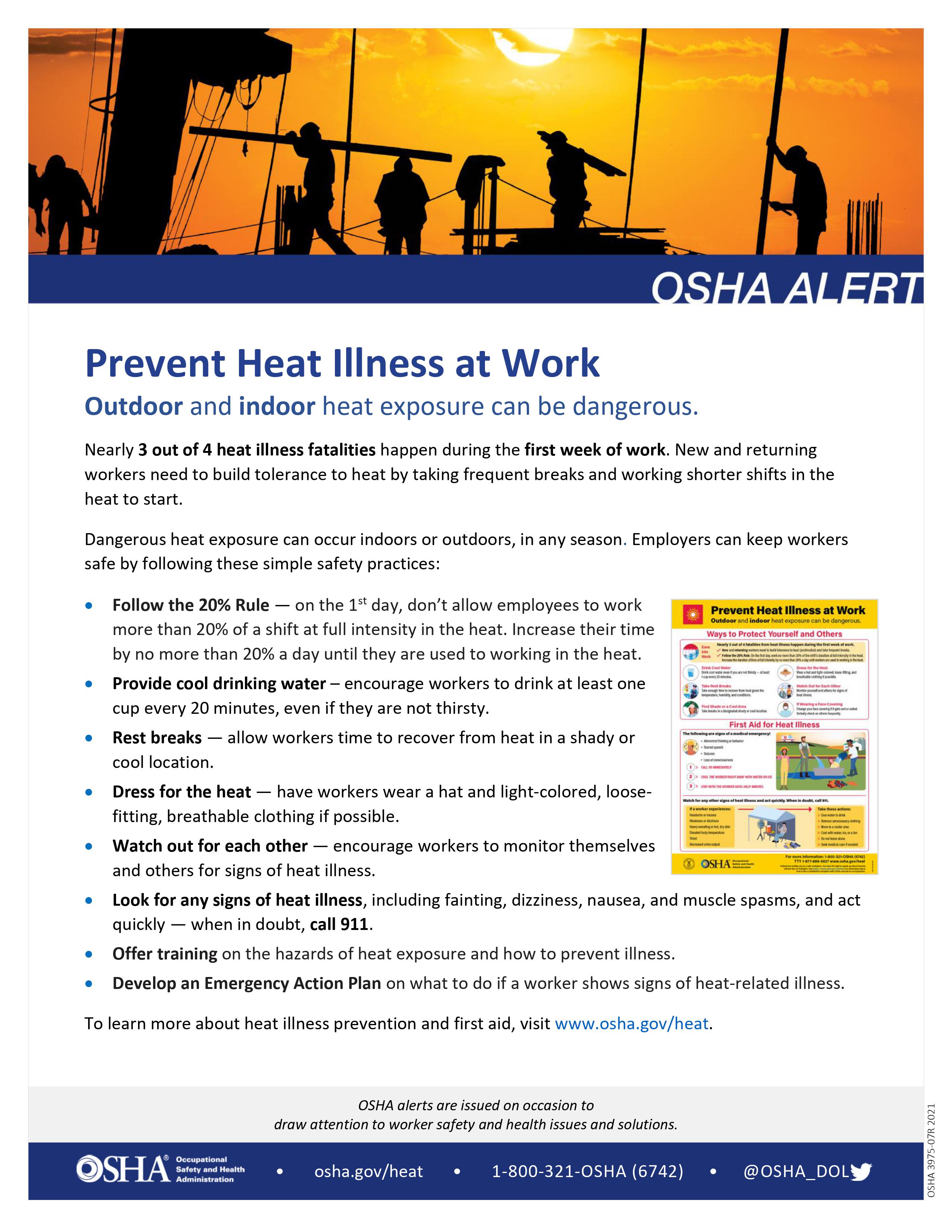 OSHA3975 Heat and Illness OSHA updated 6 2 22 003