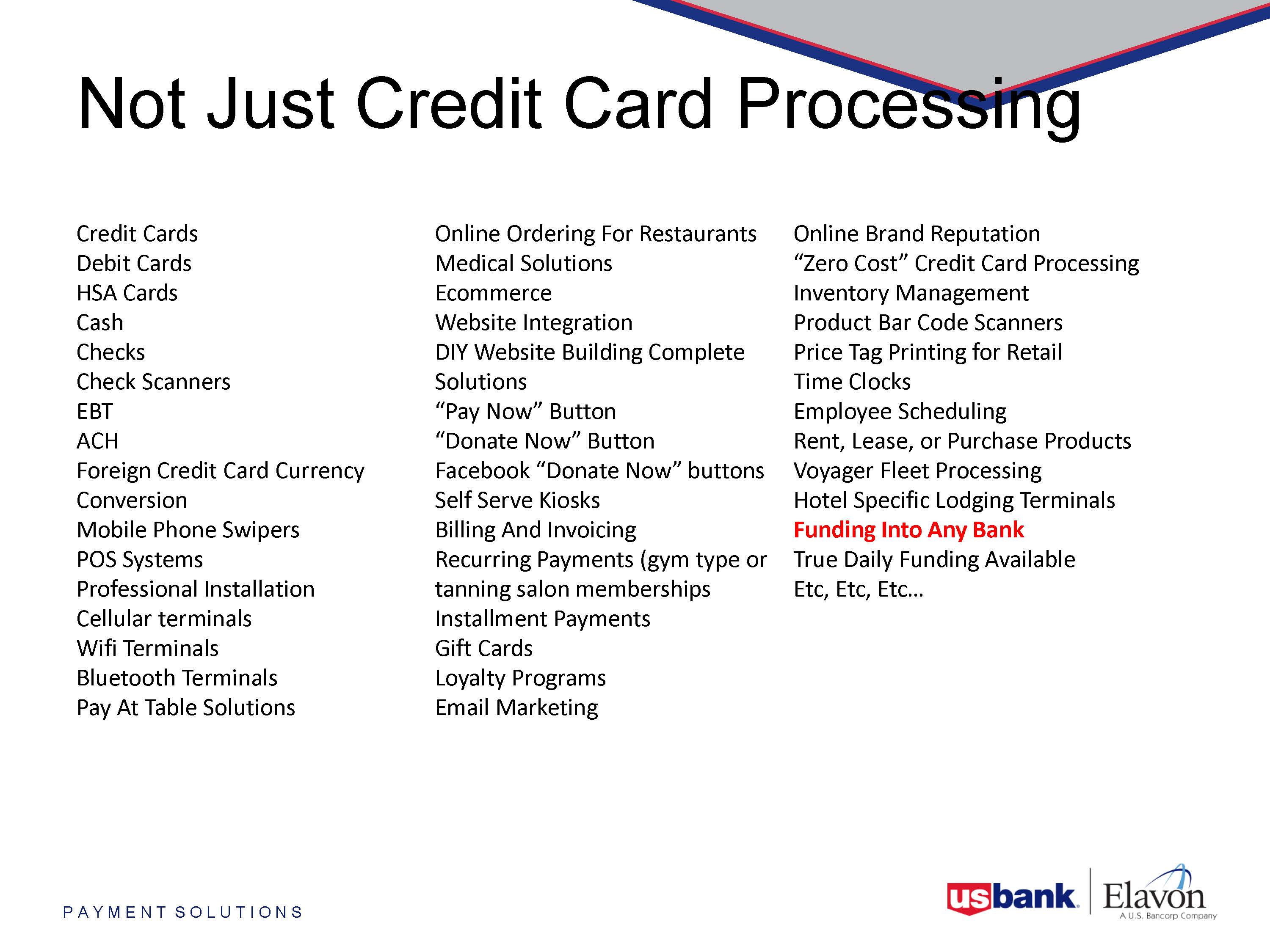 Not Just Credit Card Processing Final