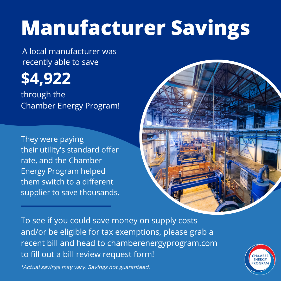 Manufacturer Savings Image